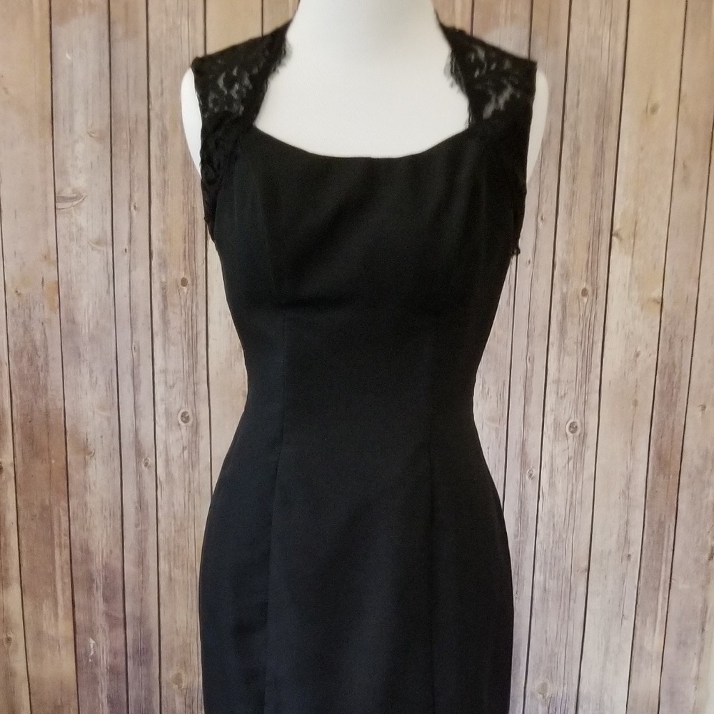 Black formal gown dress